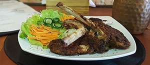 Lomo de Cerdo en Costra de Albahaca y Parmesano.