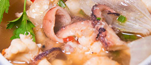 Peruvian style octopus