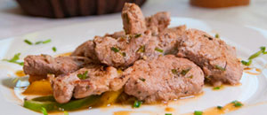 Delicatessen de filete de cerdo real.